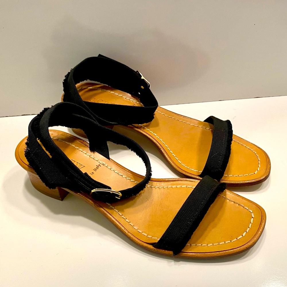 J Crew block heel sandals